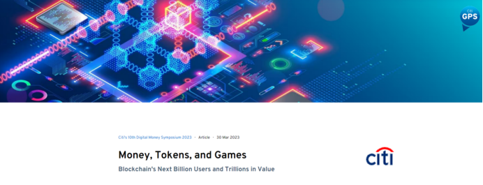 花旗银行RWA 2万字研报：金钱、代币与游戏 区块链的下一个十亿用户和十万亿价值