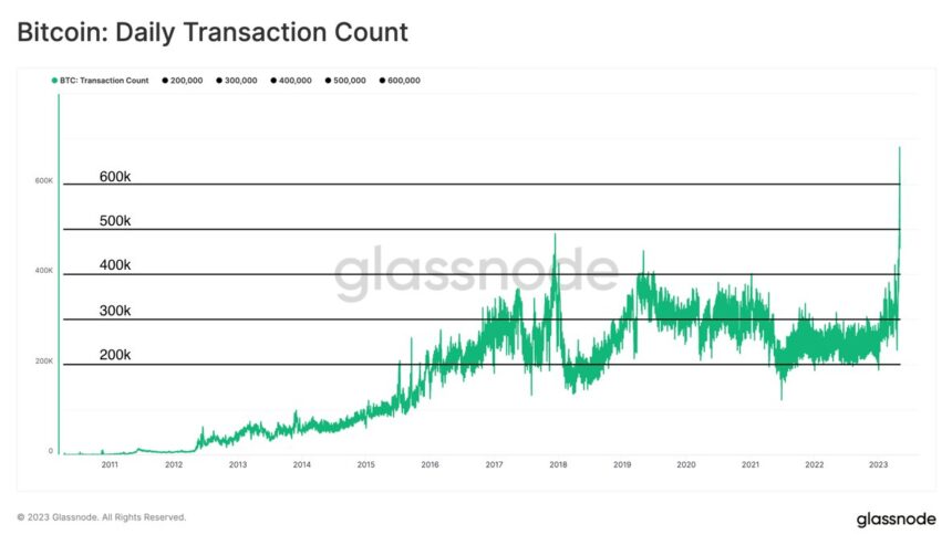 比特币链上交易达到新的高度 是什么推动了这一激增？