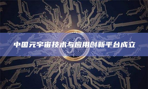 中国元宇宙技术与应用创新平台成立插图 中国元宇宙技术与应用创新平台成立