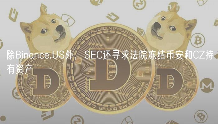 除Binance.US外，SEC还寻求法院冻结币安和CZ持有资产