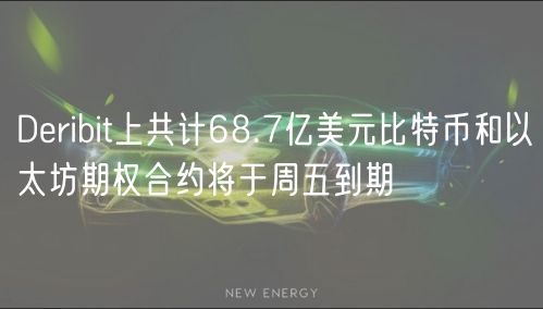 Deribit上共计68.7亿美元比特币和以太坊期权合约将于周五到期