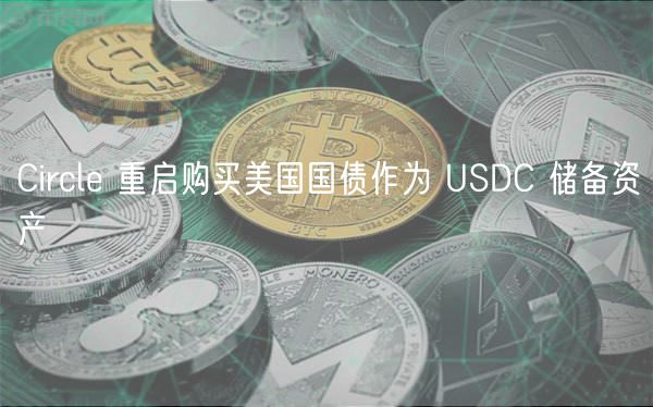 Circle 重启购买美国国债作为 USDC 储备资产