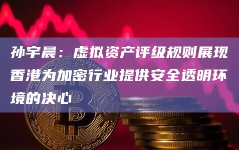 孙宇晨：虚拟资产评级规则展现香港为加密行业提供安全透明环境的决心