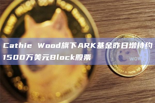 Cathie Wood旗下ARK基金昨日增持约1500万美元Block股票
