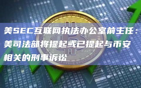 美SEC互联网执法办公室前主任：美司法部将提起或已提起与币安相关的刑事诉讼