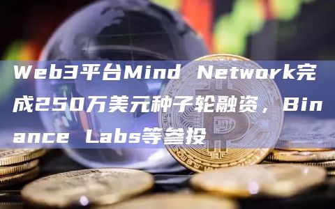 Web3平台Mind Network完成250万美元种子轮融资，Binance Labs等参投