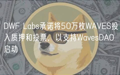 DWF Labs承诺将50万枚WAVES投入质押和投票，以支持WavesDAO启动