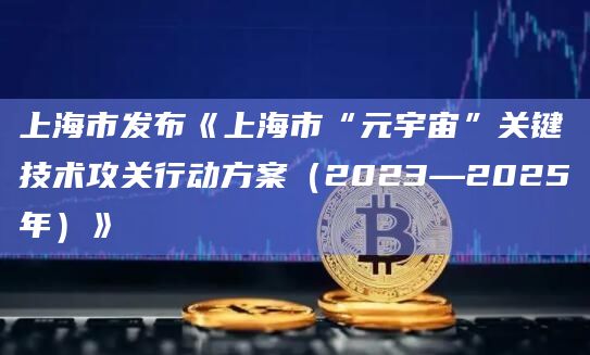 上海市发布《上海市“元宇宙”关键技术攻关行动方案（2023—2025年）》