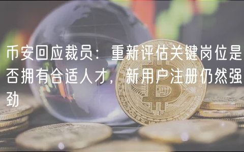 币安回应裁员:重新评估关键岗位是否拥有合适人才,新用户注册仍然强劲