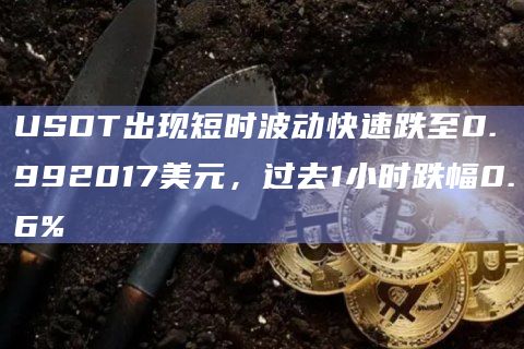 USDT出现短时波动快速跌至0.992017美元，过去1小时跌幅0.6%