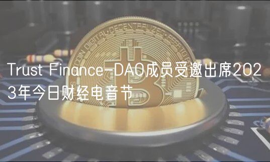 Trust Finance-DAO成员受邀出席2023年今日财经电音节