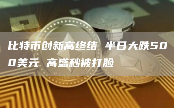 比特币创新高终结 半日大跌500美元 高盛秒被打脸