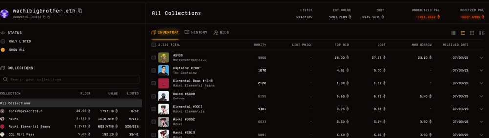 NFT崩跌！黄立成浮亏达1290ETH、BendDAO TVL单日腰斩54.02%5