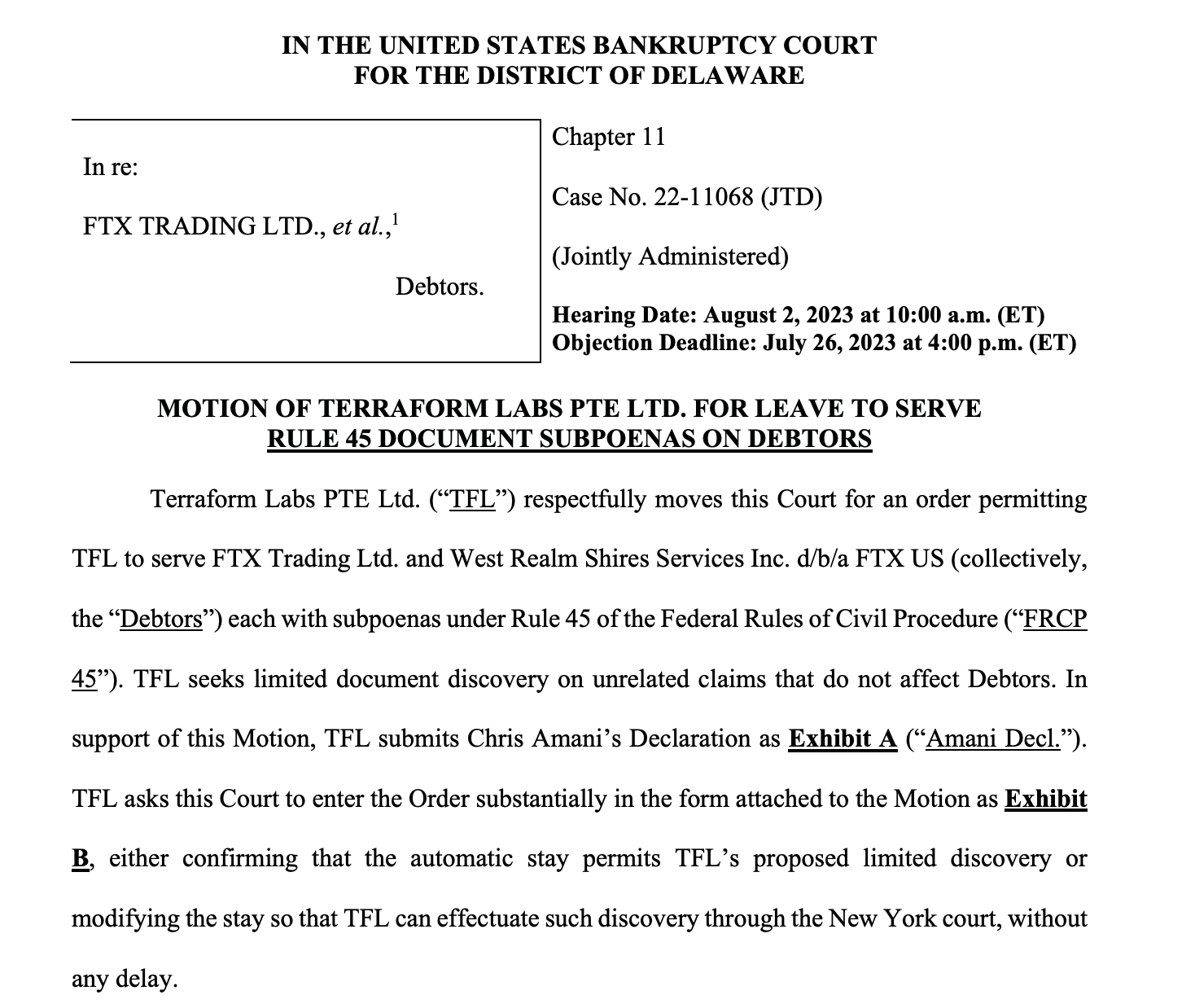 Terra喊冤遭背刺！向法院申请Jump Trading做空UST报告