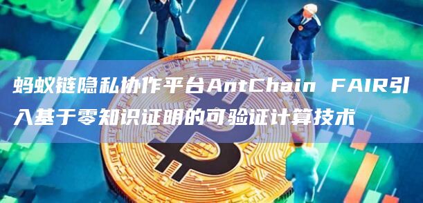 蚂蚁链隐私协作平台AntChain FAIR引入基于零知识证明的可验证计算技术
