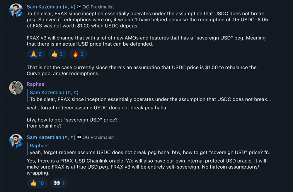 Frax Finance推出v3版本 不依赖USDC!预计在一个月内推出1 Frax Finance推出v3版本 不依赖USDC!预计在一个月内推出1