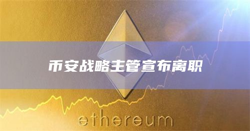 币安战略主管宣布离职