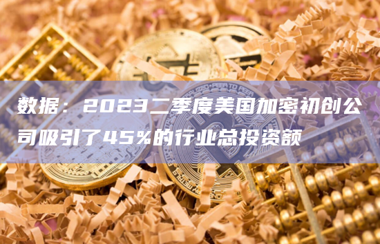 数据：2023二季度美国加密初创公司吸引了45%的行业总投资额
