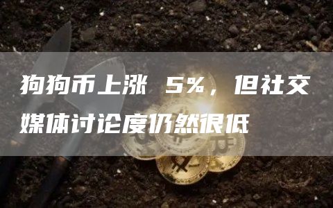 狗狗币上涨 5%，但社交媒体讨论度仍然很低