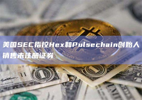 美国SEC指控Hex和Pulsechain创始人销售未注册证券 美国SEC指控Hex和Pulsechain创始人销售未注册证券