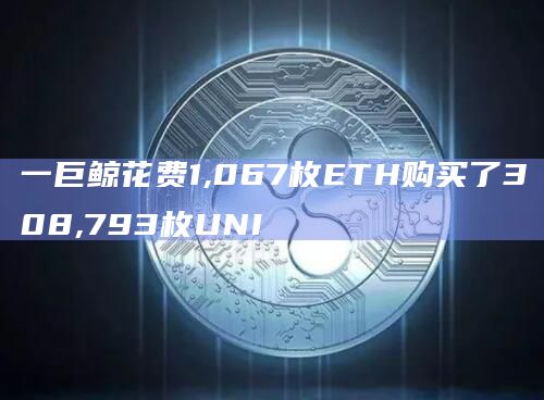 一巨鲸花费1,067枚ETH购买了308,793枚UNI