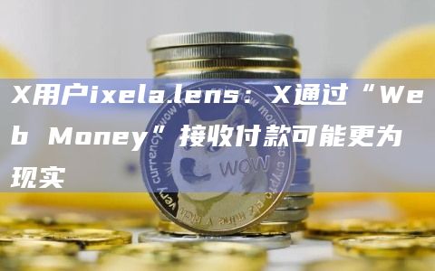 X用户ixela.lens：X通过“Web Money”接收付款可能更为现实