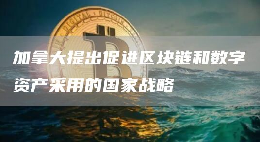 加拿大提出促进区块链和数字资产采用的国家战略