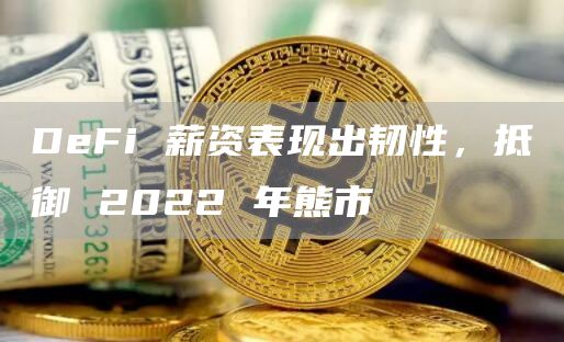 DeFi 薪资表现出韧性，抵御 2022 年熊市