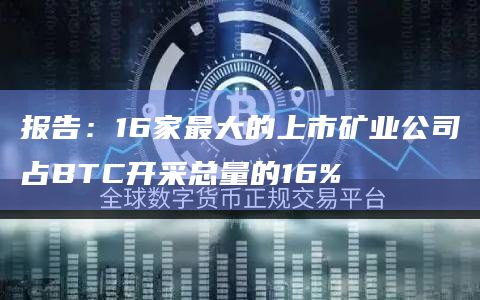 报告：16家最大的上市矿业公司占BTC开采总量的16%