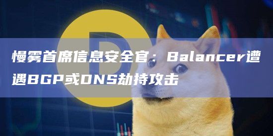 慢雾首席信息安全官：Balancer遭遇BGP或DNS劫持攻击