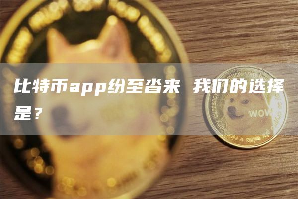 比特币app纷至沓来 我们的选择是？
