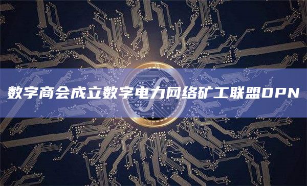 数字商会成立数字电力网络矿工联盟DPN