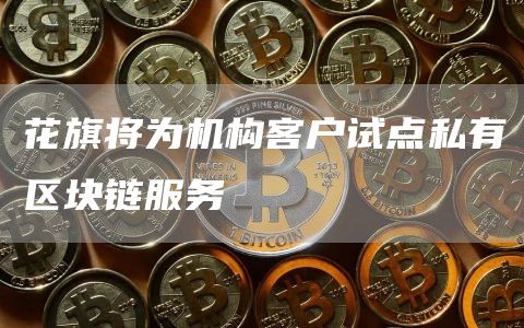 花旗将为机构客户试点私有区块链服务