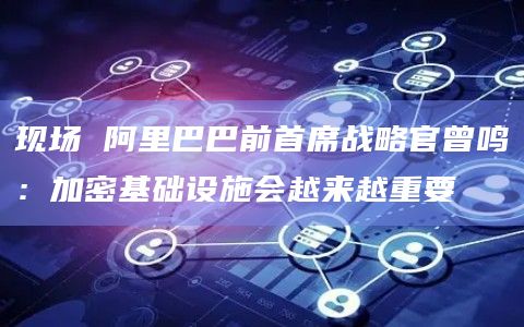 现场 阿里巴巴前首席战略官曾鸣：加密基础设施会越来越重要