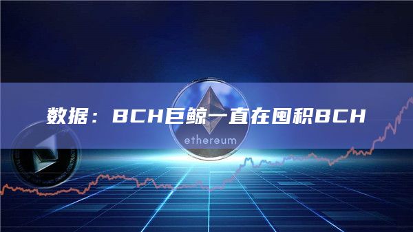 数据：BCH巨鲸一直在囤积BCH