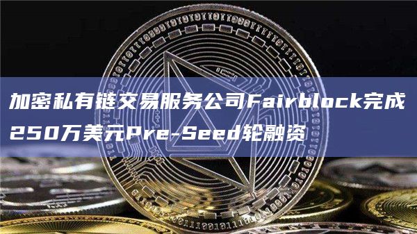 加密私有链交易服务公司Fairblock完成250万美元Pre-Seed轮融资