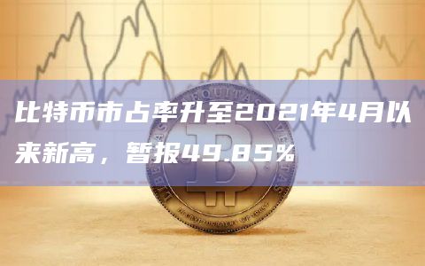 比特币市占率升至2021年4月以来新高，暂报49.85%