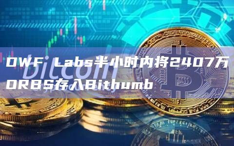 DWF Labs半小时内将2407万ORBS存入Bithumb
