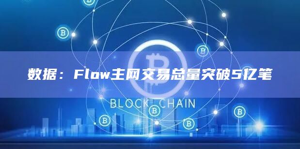Flow主网交易总量达到500,002135笔