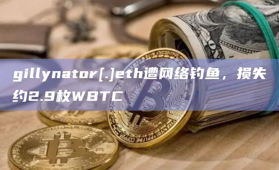 gillynator[.]eth遭网络钓鱼，损失约2.9枚WBTC
