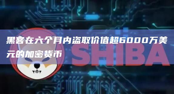 黑客在六个月内盗取价值超6000万美元的加密货币
