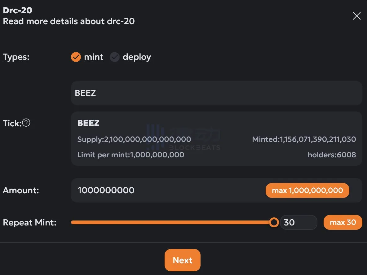 下一个金狗?手把手教你铸造DRC20铭文