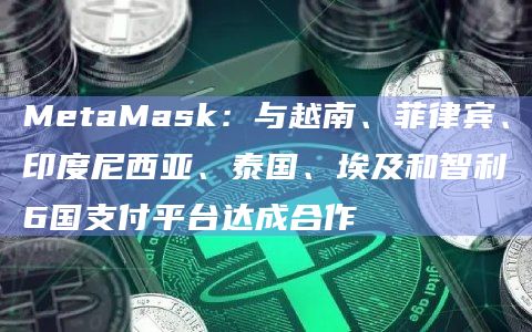 MetaMask与6国支付平台达成合作