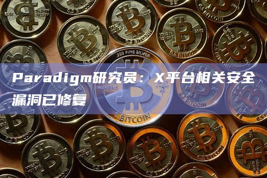 Paradigm研究员：X平台相关安全漏洞已修复