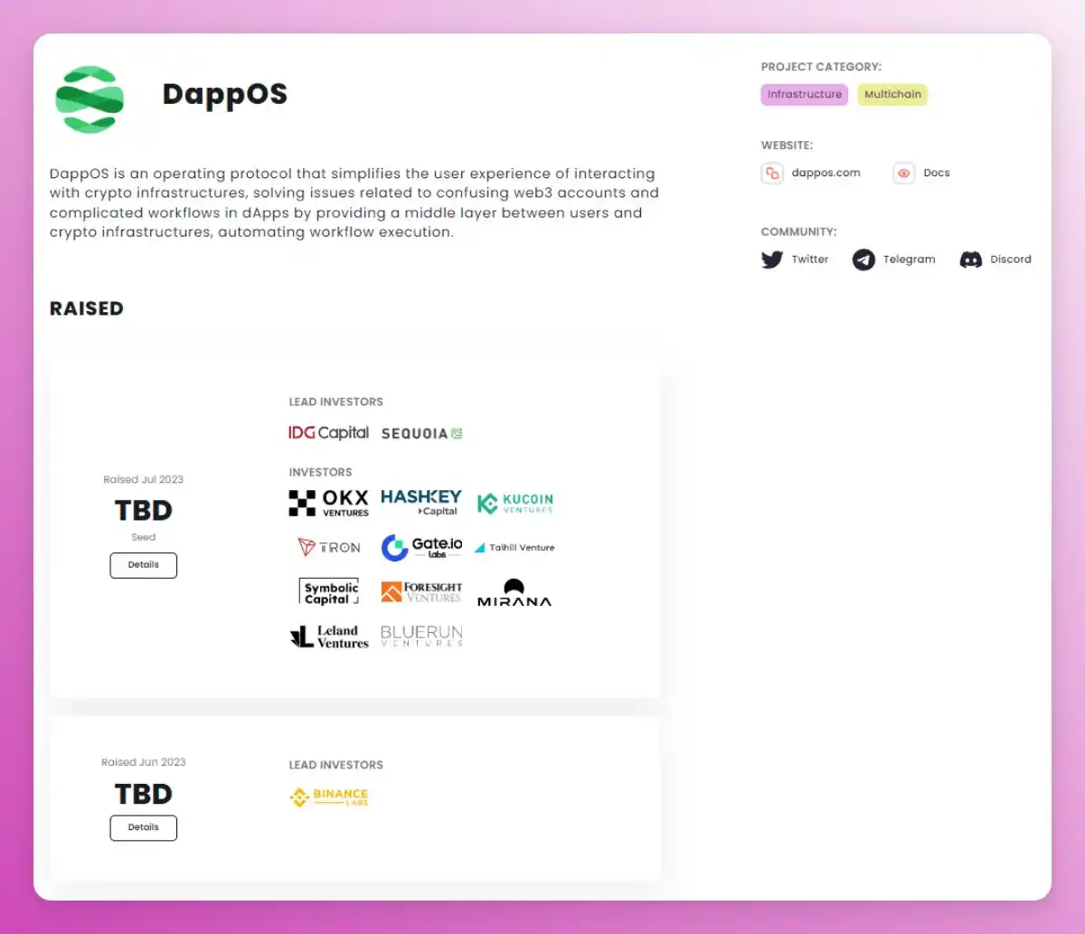 获Binance Labs支持，这7个项目或将开启空投