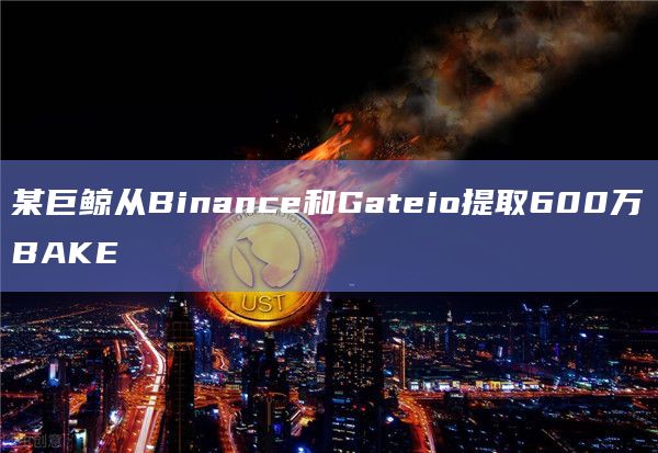 某巨鲸从Binance和Gateio提取600万BAKE