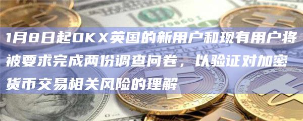 1月8日起OKX英国的新用户和现有用户将被要求完成两份调查问卷,以验证对加密货币交易相关风险的理解
