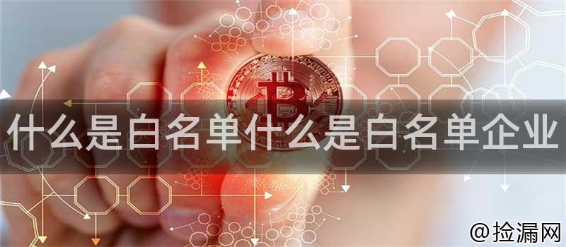 什么是白名单什么是白名单企业