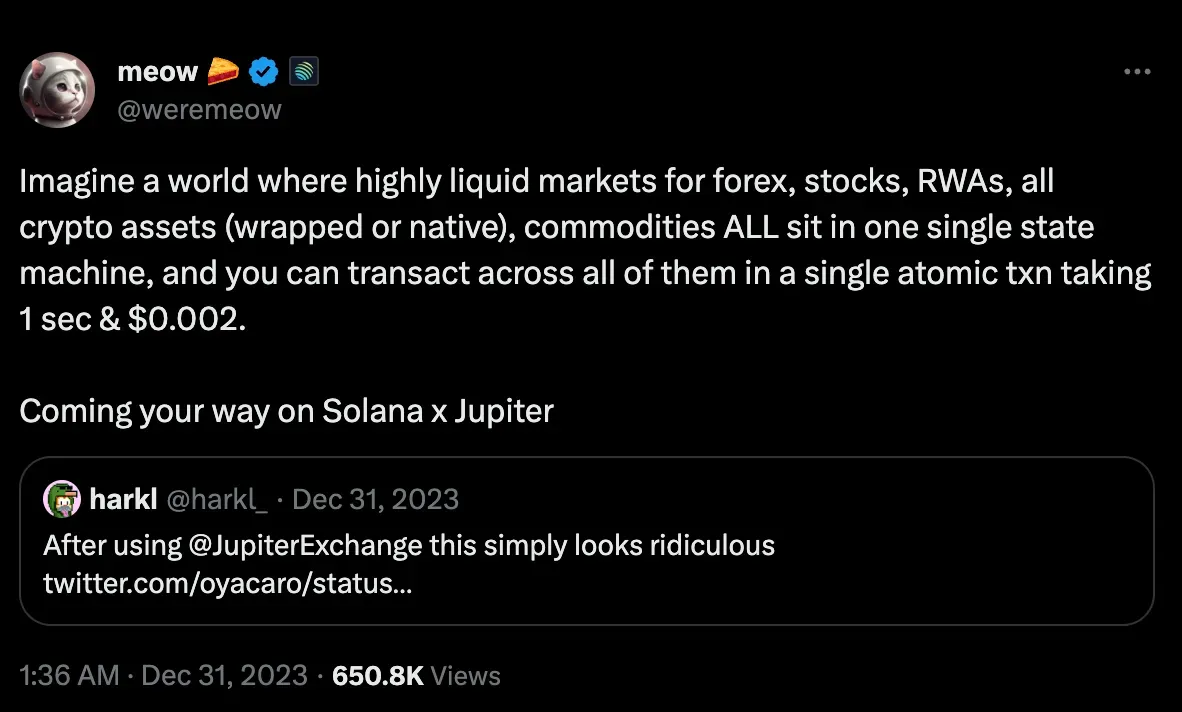 Solana 史上最大空投:Jupiter 产品及代币估值深度解析