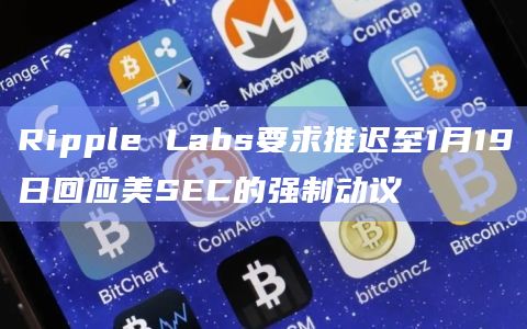 Ripple Labs要求推迟至1月19日回应美SEC的强制动议